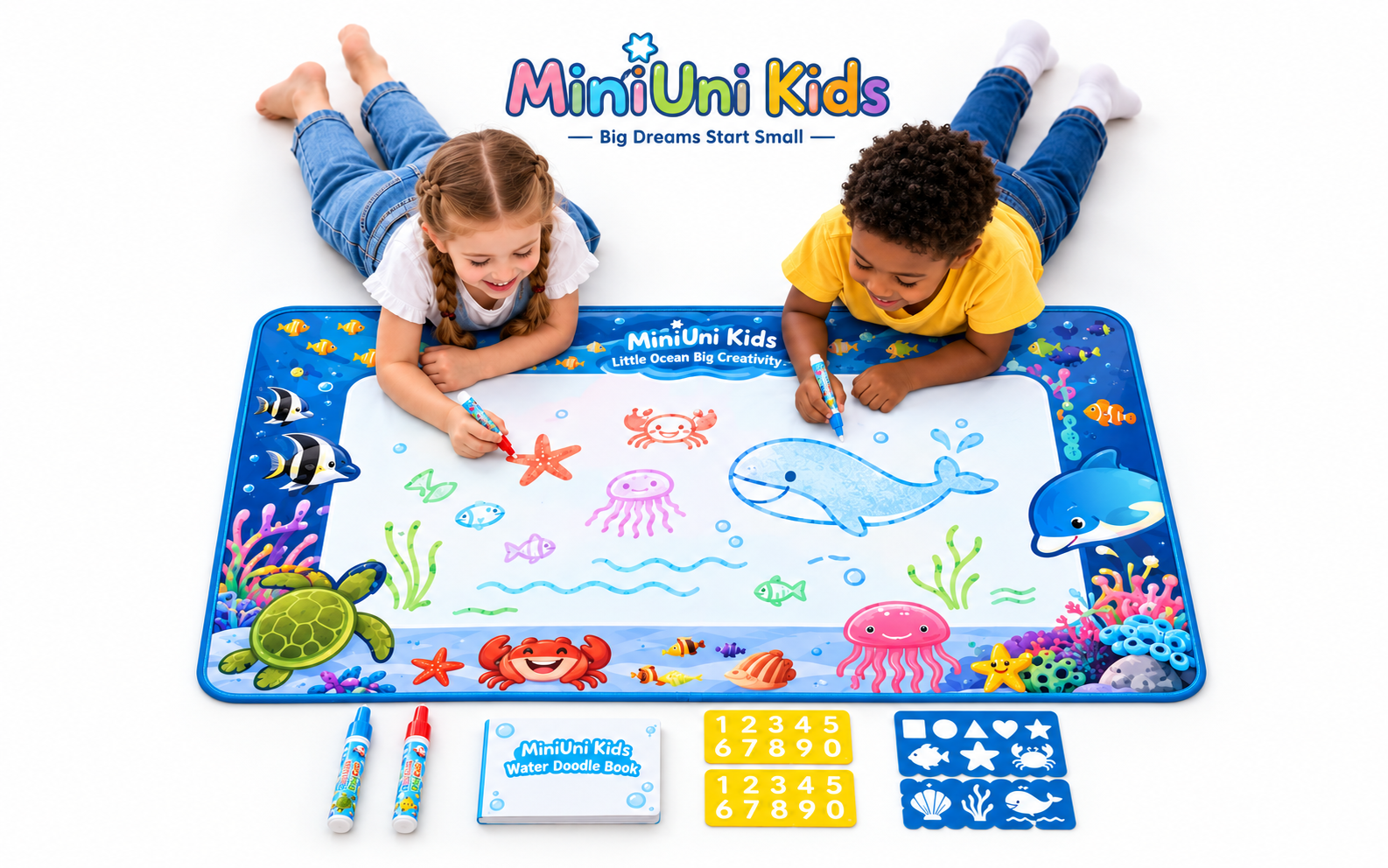 MiniUni Kids water doodle mat lifestyle